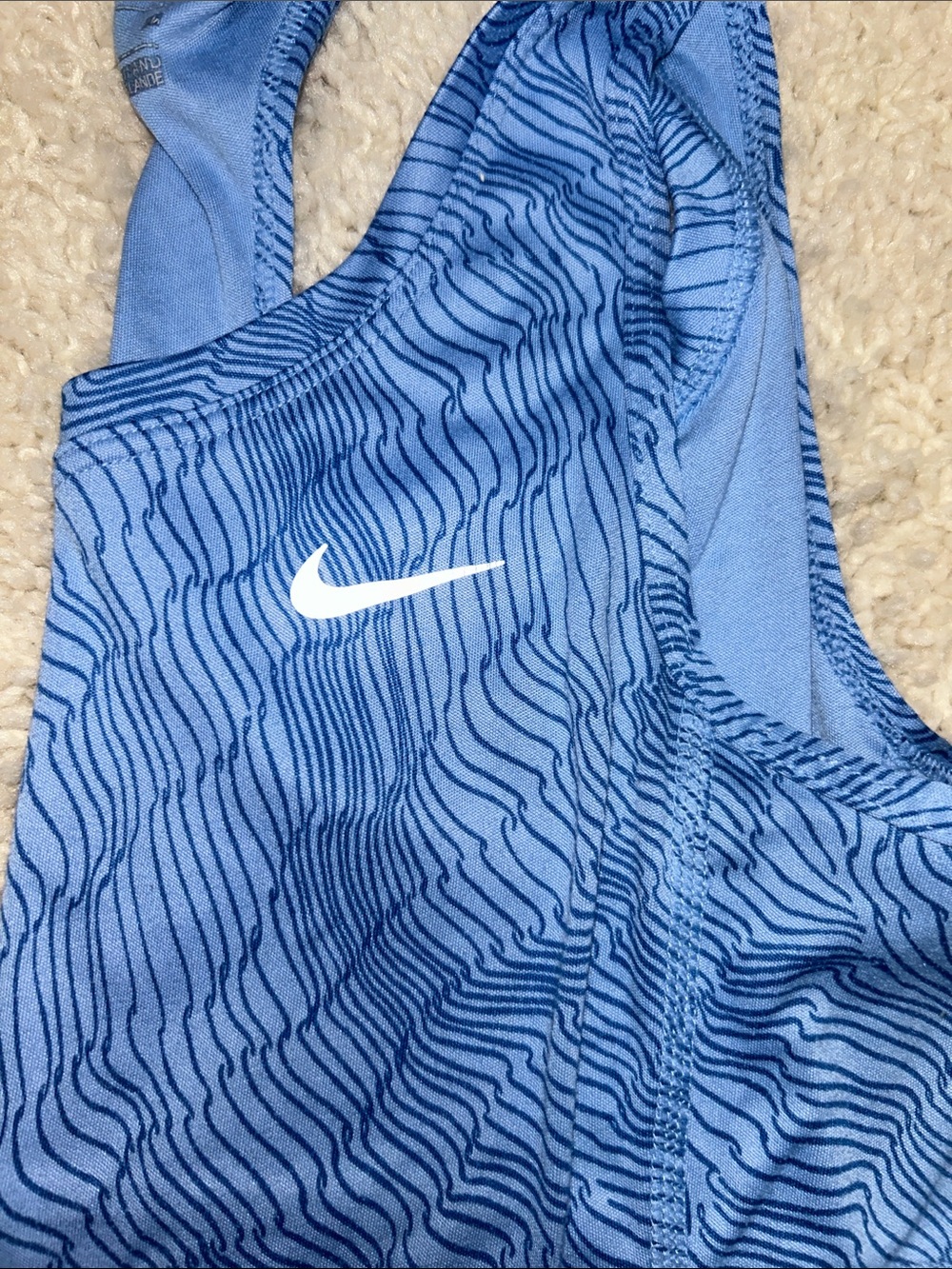 Nike Blue Patterned Racerback Training Tank - Picture 4 of 4